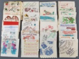 Group of 60+ vintage character napkins