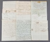 Group of antique French correspondence