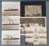 Group of 6 vintage ship photographs