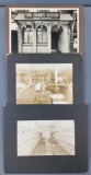 Group of 3 vintage photographs of shops