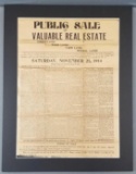 Antique public sale of real estate notice