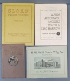 Group of 4 vintage catalogs, instructions