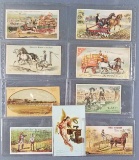 Group of 9 antique advertising trade cards