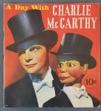 Vintage book A Day with Charlie McCarthy