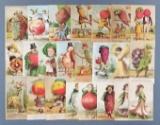 Group of antique advertising trade cards