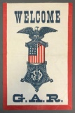 Grand Army of the Republic Welcome banner