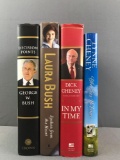 Group of 4 Presidential Signed Books - Bush/Cheney