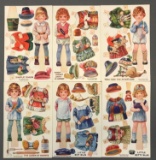 Postcards-Tucks Oilette Dressing Dolls Nursery Rhymes Series III