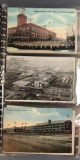 Postcards-Binder-Gas Stations/Vintage Autos/Plants