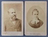 Antique photographs President James A Garfield and wife