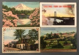 Postcards-Box Lot-Souvenir Folders