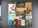 Group of 50+ pieces assorted vintage brochures, booklets, postcards, and more