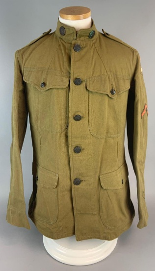 WW1 US 2nd Army Cotton Tunic