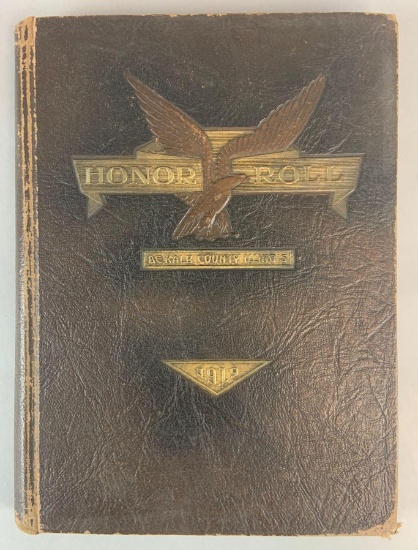 WW1 Dekalb County Illinois Honor Roll Book