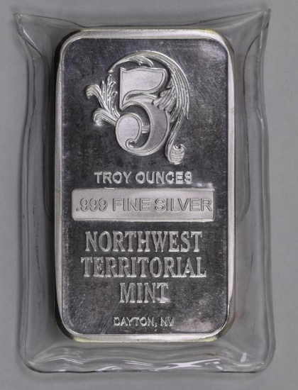 Northwest Territorial Mint 5oz. .999 Fine Silver Ingot/Bar