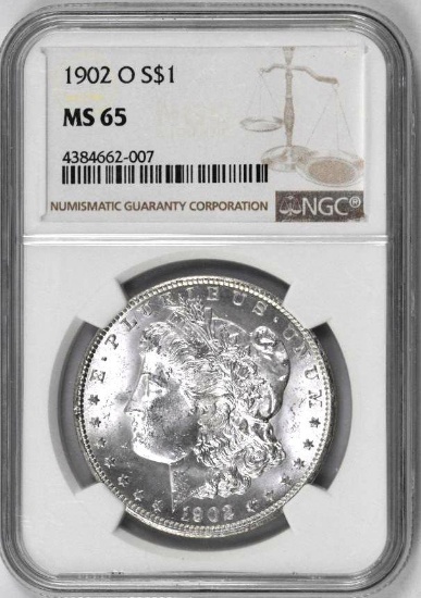 1902 O Morgan Silver Dollar (NGC) MS65