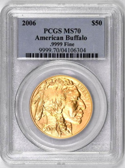 2006 $50 American Gold Buffalo 1oz. .9999 Fine (PCGS) MS70