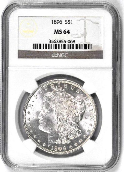 1896 P Morgan Silver Dollar (NGC) MS64