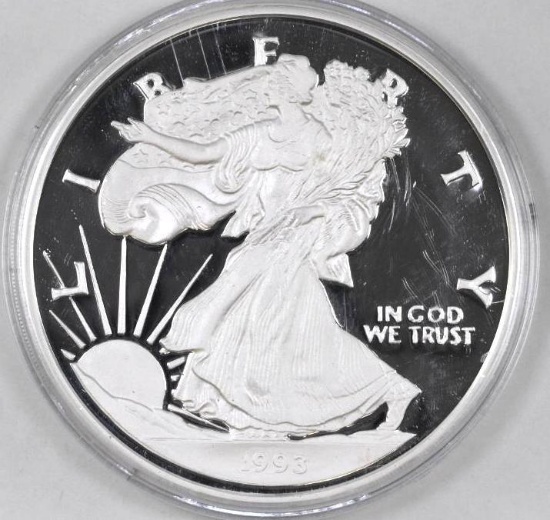 1993 Washington Mint 8oz. .999 Fine Silver Eagle Style Round