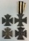 Collection of Original WW1 British Propaganda Iron Crosses