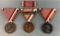 Collection of 3 Different Austrian Tapferkeits Medals and Unmounted Rbibbon Bar