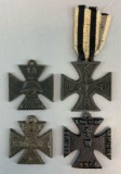 Collection of Original WW1 British Propaganda Iron Crosses