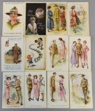 Group of 12 Original WW1 Sweetheart Postcards