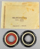 Pair of Original WW1 German Spiked Helmet Cocards