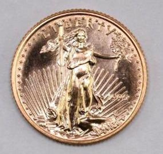 1995 $5 American Gold Eagle 1/10thoz.