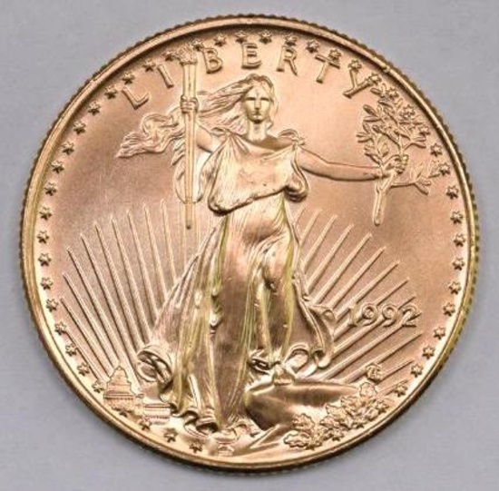 1992 $25 American Gold Eagle 1/2oz.