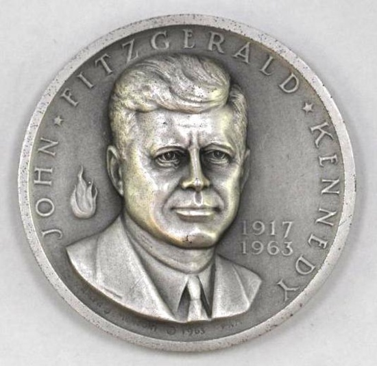 Medallic Art John Fitzgerald Kennedy 1.12oz. .999 Fine Silver Round