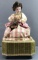 Vintage Reuge music box with figurine