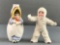 2 Vintage bisque doll figurines