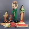 Group of 19 Asian Figurines, fans and more