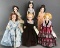 Group of 6 Madame Alexander First Ladies of The United States II dolls