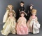 Group of 6 Madame Alexander First Ladies of The United States III dolls