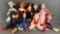Group of 9 assorted Effanbee dolls