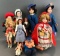 10 piece group of assorted dolls