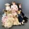 Group of 10 assorted dolls