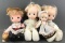 Group of 4 Precious Moments dolls