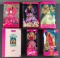 Group of 6 assorted Mattel Barbies in original packaging