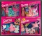 Group of 4 Mattel Barbie 6 Piece Fashion Gift Sets in original packaging