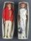 Group of 2 Mattel Barbie Ken dolls