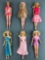 Group of 6 assorted Mattel dolls
