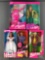 Group of 5 Mattel Barbie and Ken dolls in original packaging