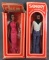 Group of 2 vintage 1976 Mego Corp Sonny & Cher fashion dolls in original packaging