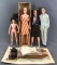 Group of 4 Remco Littlechap Family fashion dolls
