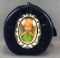 Vintage Kiddle Klone blue vinyl purse with doll