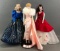 Group of 3 Mattel Limited Edition porcelain collector Barbie dolls