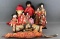 11 piece group assorted Asian/Asian inspired dolls and more